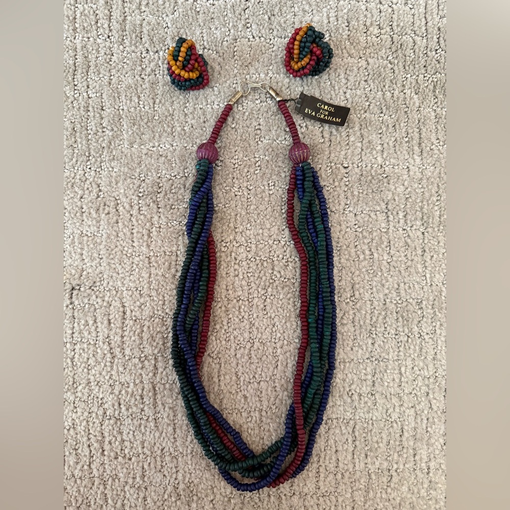 Vintage Beaded Necklace Set